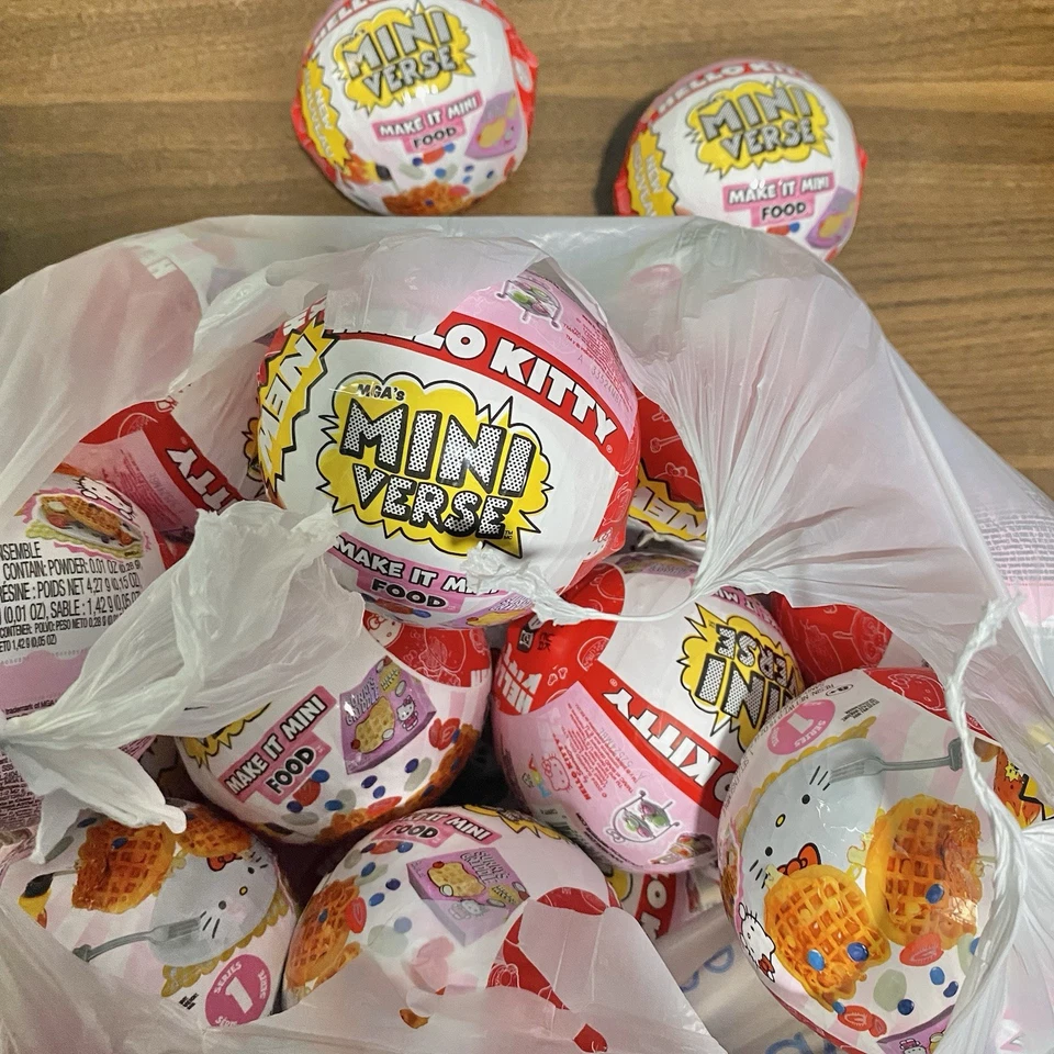 HELLO KITTY MINIVERSE MAKE IT MINI FOOD NOVO 2024 Novo Selado Série 1 - Imagem 2 de 4
