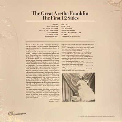 Aretha Franklin - The Great Aretha Franklin - The First 12 Sides  (LP) (Mint (M)