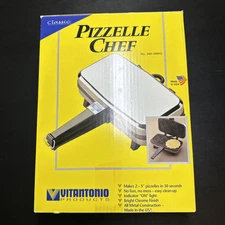 Vintage Vitantonio Pizzelle Chef: 300-NS Non Stick Made In USA Plus Extras