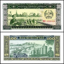 Laos 100 Kip, 1979 ND, P-30, UNC