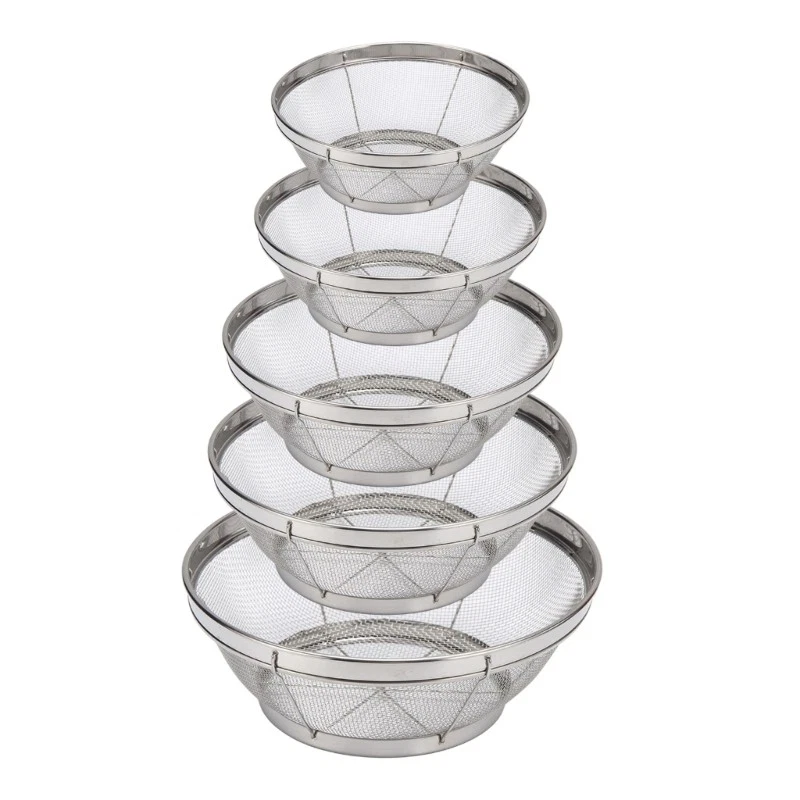 Stainless Steel Strainer Extra Fine Mesh Colander For Vegetables Fruits Grains