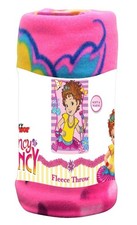 Disney Junior Fancy Nancy Fleece Throw Soft  Warm 45  X 60  Very Cute 