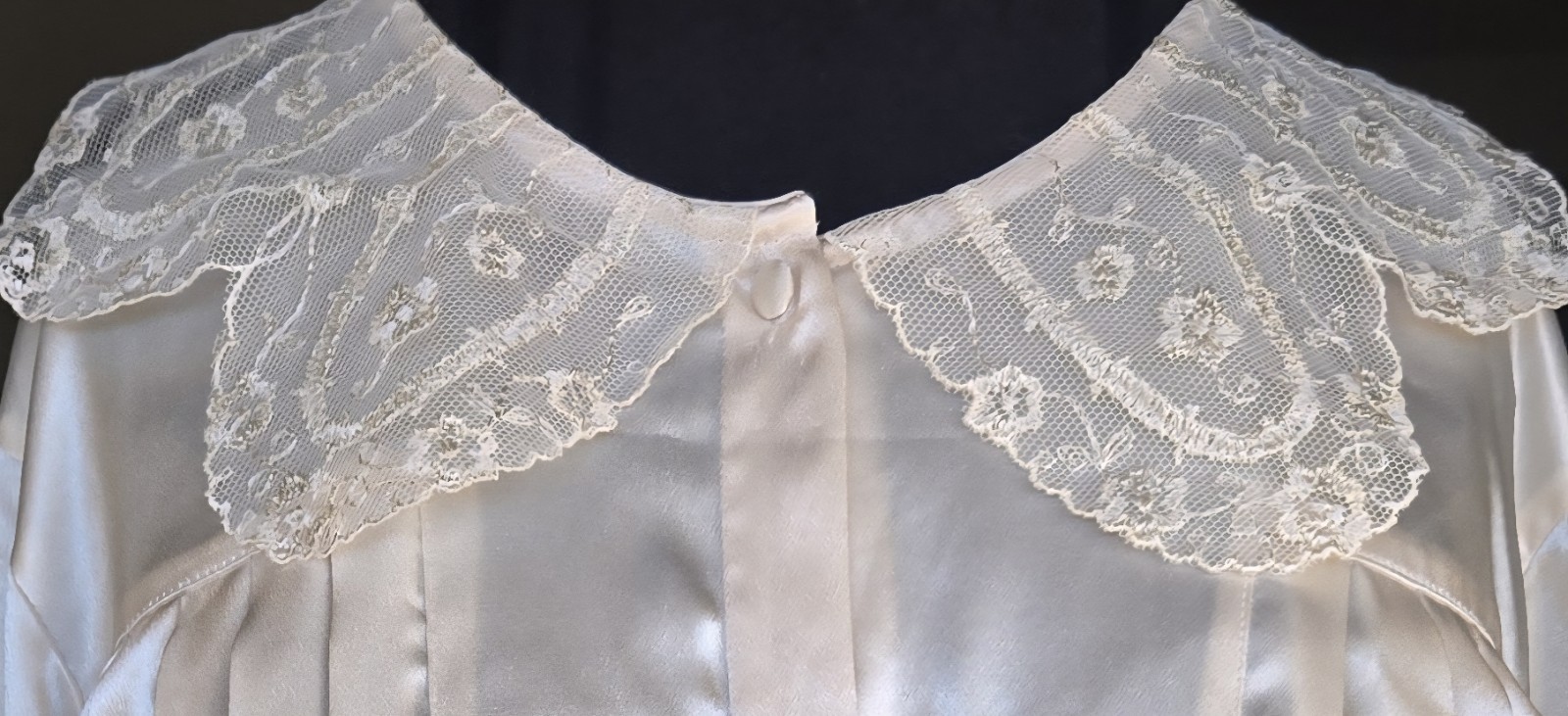 1980s NOTATIONS Silky Polyester Front Pleated Blo… - image 6