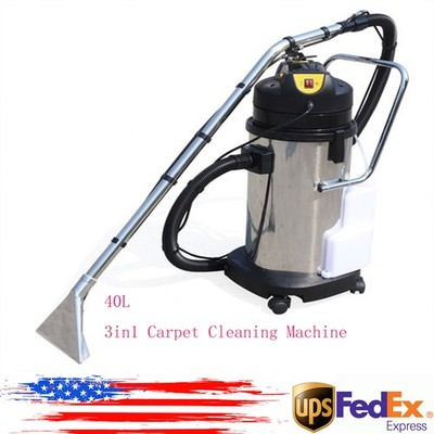 40L 3in1 Commercial Carpet Cleaning Machine, Vacuum Cleaner Extractor