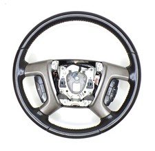 Chevrolet Gmc 07-14 Tahoe Yukon Steering Wheel Black Ebony Leather