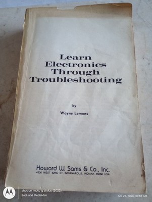 1977 1STed LEARN ELECTRONICS THROUGH TROUBLESHOOTING WAYNE LEMONS PAPERBACK BOOK