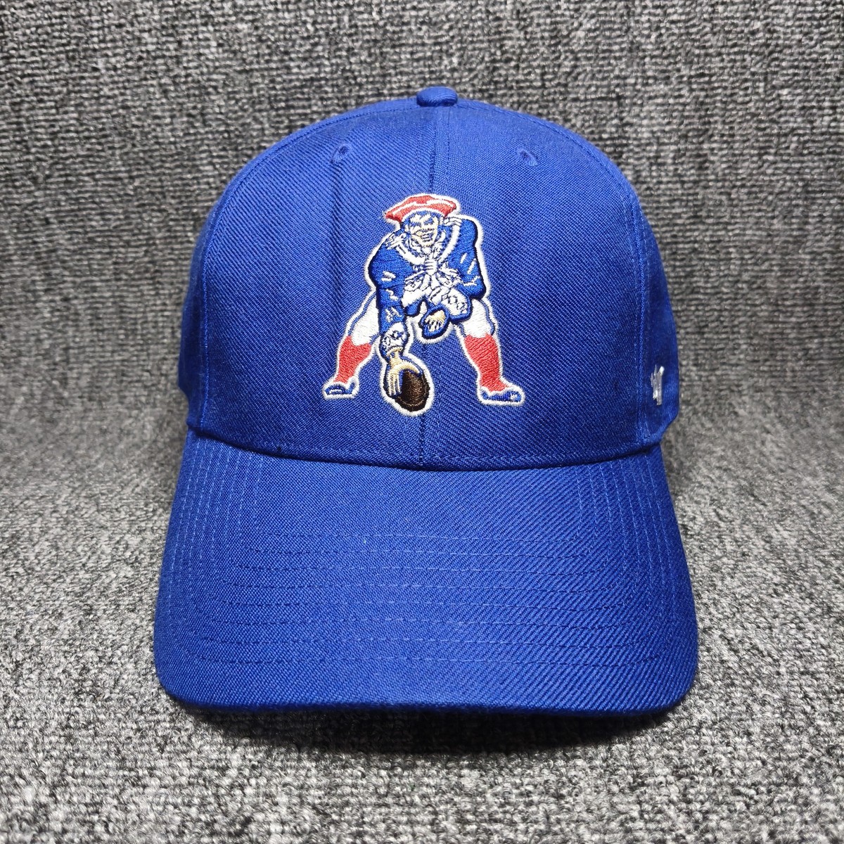 '47 Brand New England Patriots NFL Throwback Pat Patriot Blue Strapbac