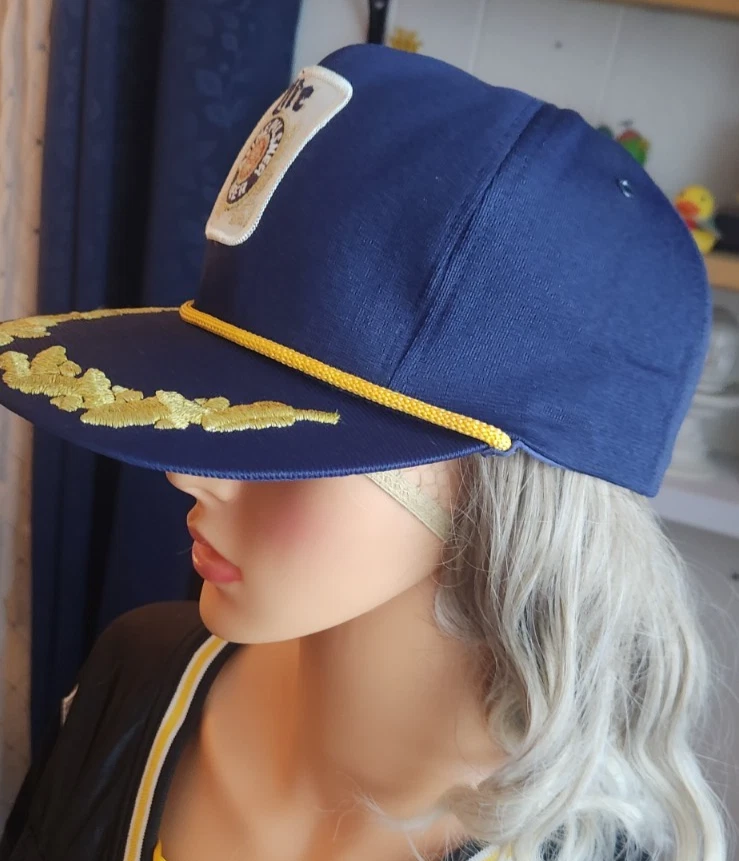 Sombrero snapback vintage años 80 lite beer club capitán hecho en EE. UU. NUEVO SIN ETIQUETAS OSFA Foto 2 de 4