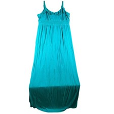 Old Navy Womens Maternity M Spaghetti Strap Tank Dress Pullover V-Neck w Ruffle