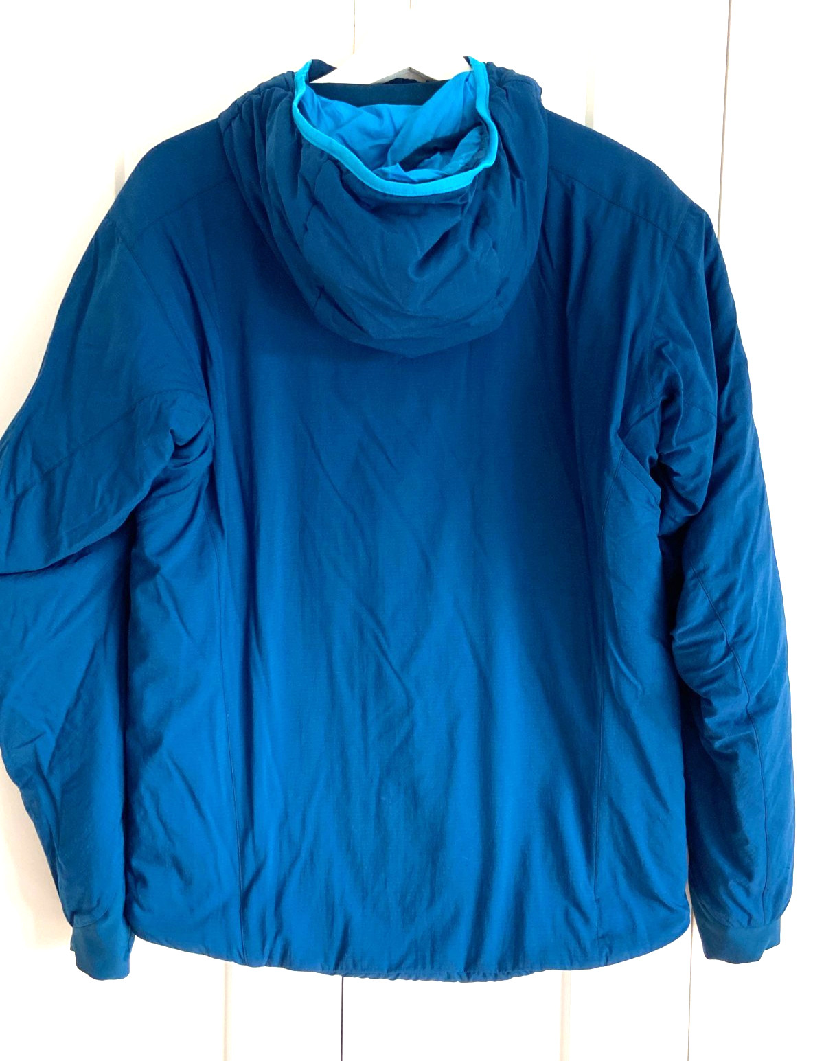 ARC'TERYX Atom AR Insulated Hoody Men's Nylon Jacket Sz S- Blue #14648 image 4
