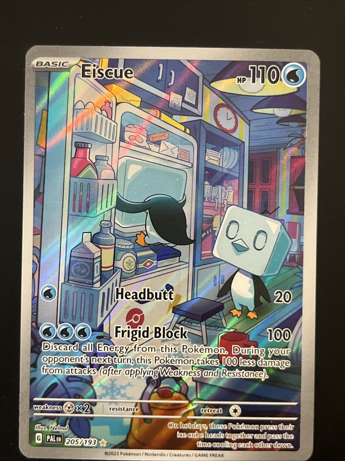 Eiscue 205/193 Sv02: Paldea Evolved Holo