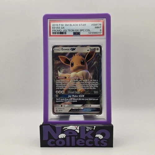 Eevee GX SM176 Black Star Promo Holo Sun & Moon Pokemon Card 2019 PSA 9