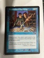 Accumulated Knowledge - Nemesis - Magic the Gathering MTG Nice!