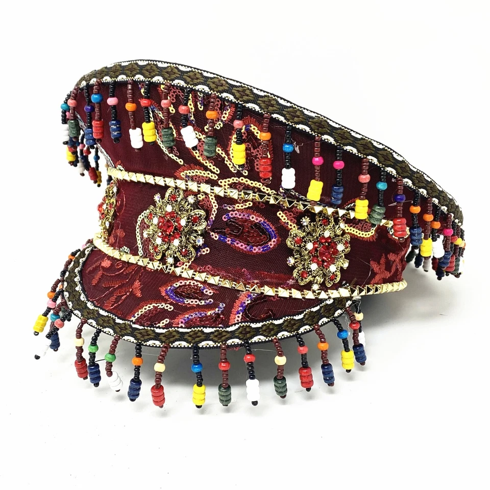 Sombrero Steampunk RAVE Estilo Capitán Lujo Mujeres Niña Estrás Lentejuelas Foto 3 de 4