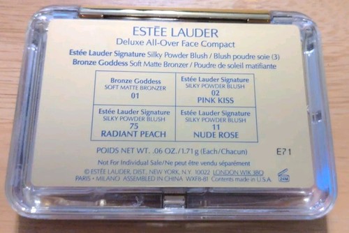 Estee Lauder Deluxe All-Over Face Compact Bronze Goddess NUEVO - Imagen 3 de 3