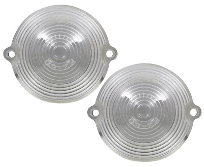 NEW Clear Front Parking Light Lens Set / For 1963-67 C2 CORVETTE STING RAY A5341