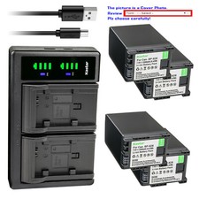 Kastar Battery LTD2 Charger for Canon BP-820 BP-828  Canon VIXIA HF G50 UHD 4K