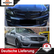 Grill Sport Kühlergrill passt für Mercedes-Benz W204 C204 C63 S204 Coupe Schwarz