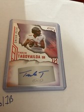 2023 SAGE Sneak Peek Taulia Tagovailoa Rookie Auto Red CFL