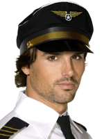 Fluglinie Pilot Hut Herren Junggesellenabschied Neuheit KostüM ZubehöR KapitäN