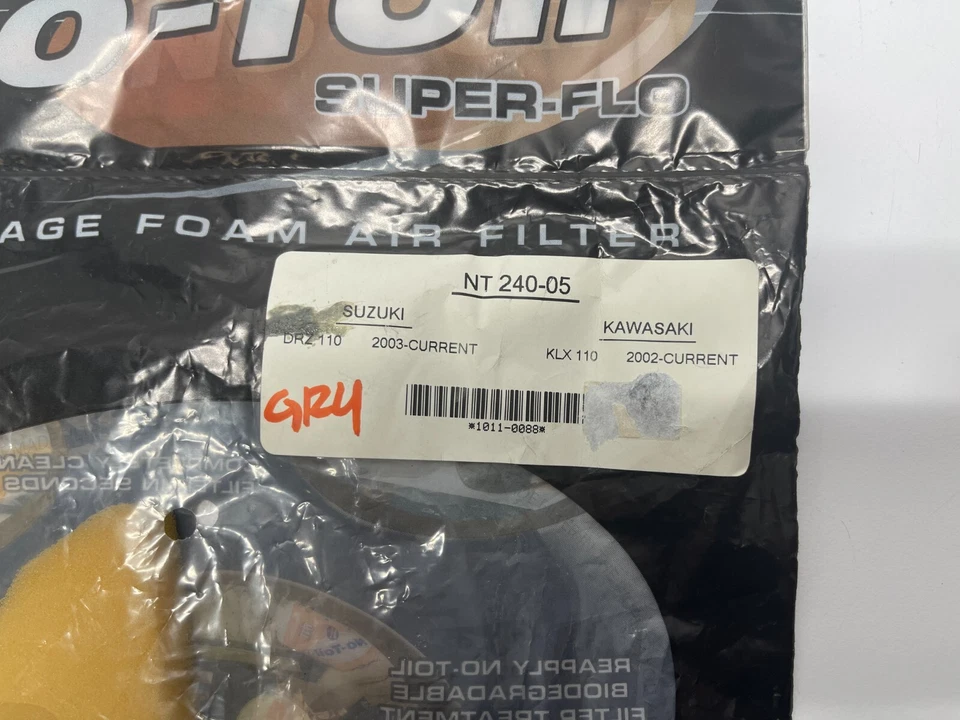 Filtro de aire sin trabajo NT 240-05 para Kawasaki/Suzuki DRZ 110 / KLX 110 Foto 2 de 3