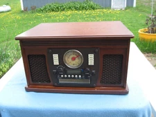 Victrola Navigator VTA600B 8-in-1 Bluetooth Record Player & Multimedia Center