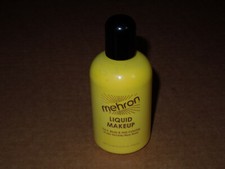 Mehron Liquid Theatrical Makeup - 4.5 oz - Face Body Hair Coloring - YELLOW