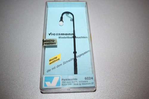 Luz de aparcamiento Viessmann 6024 102 mm negra escala H0 embalaje original | Condition: Gebraucht