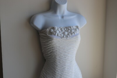 JOYCE LESLIE WHITE DRESS - Small