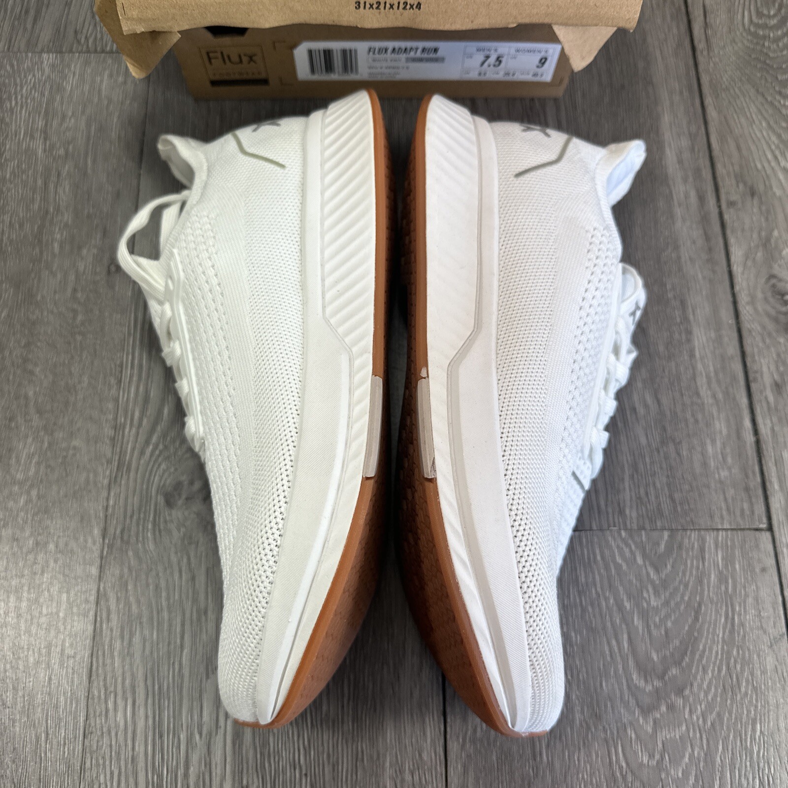 SAOLA Flux Adapt Run Gomma Bianca Uomo 7 Donne 8 5 Scarpe Corsa Atletica Camminata Maglia