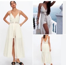 Zara Cream Lace Romper Dress - new With tags , size S