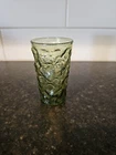 VTG 1970s Anchor Hocking Green Crinkle Juice Glass