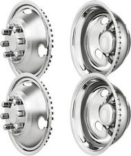 16 Dually Wheel Simulators Stainless Steel 8 Lug Fits 08-25 E350e450 Van 4pcs 16 Dually Wheel Simulators Stainless Steel 8 Lug Fits 08-25 E350e450 Van 4pcs