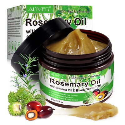 Rosmarinöl Batana Öl Rizinusöl Castor Öl 3-in-1 Haarwachstum Vegan kaltgepresst