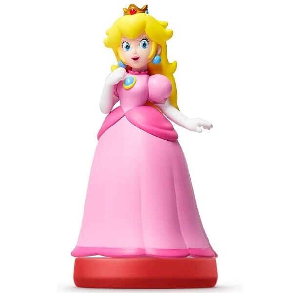 AMIIBO NINTENDO SUPER MARIO PEACH STATUA DA COLLEZIONE SMASH BROS ACTION  FIGURE