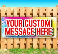 CUSTOM DESIGN BANNER Advertising Vinyl Banner Flag Sign Many Sizes USA