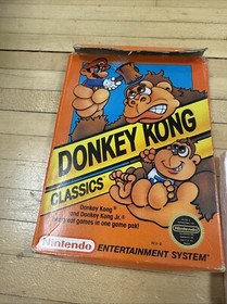circle seal Donkey Kong Classics complete in box nintendo nes factory nr-MINT
