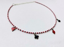 Las Vegas Aces Card Suit Necklace Hearts Spades Vegas Jewelry