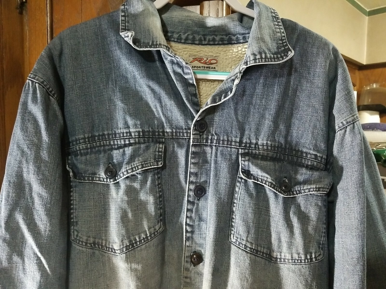 Vintage RIO SPORTSWEAR Denim Shearling 