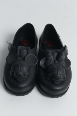 Mini Melissa Disney Minnie Mickey Mouse Mädchen Schuhe - Schwarz Größe 9,5 (BA53) SELTEN