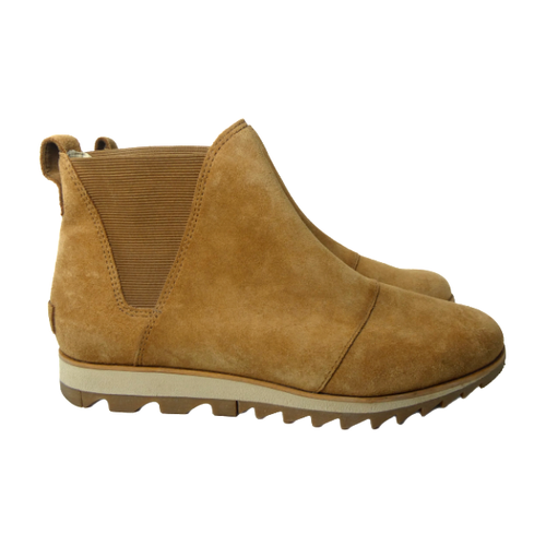 sorel harlow suede chelsea bootie