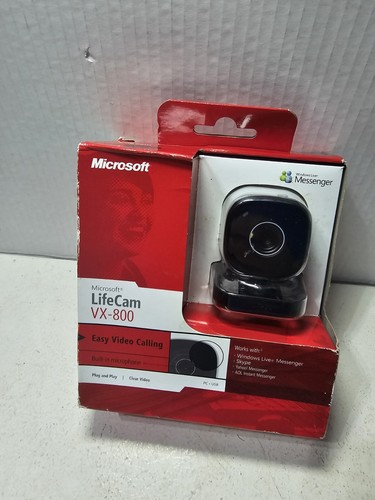 Microsoft LifeCam VX-800 USB WebCam Modelo 1407 Videollamadas Micrófono Incorporado - Imagen 2 de 5