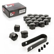 20x Radschraubenkappen Abdeckkappe Radmuttern Set 17mm schwarz für MERCEDES-BENZ