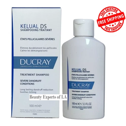Ducray Kelual DS Anti Dandruff Shampoo 3.3oz / 100ml EXP 02/2028