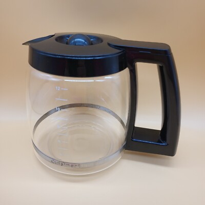 Cuisinart Coffee Pot 12 Cup Carafe SS-15 Glass with Lid OEM Replacement Part