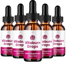 (5 Pack) Vitaburn Drops – VitaburnDrops Extra Strength All Natural Healthy