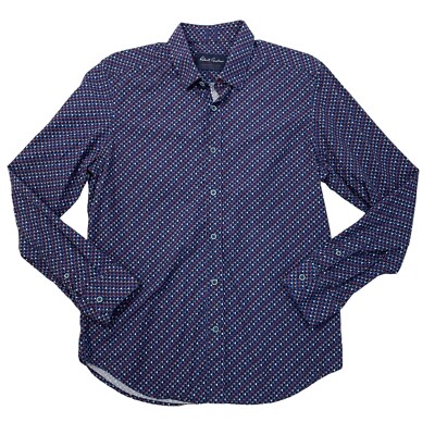 Robert Graham Shirt Mens L Large Tailored Fit Multicolor Noblewood Button Up