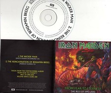 Iron Maiden 2trk PROMO CD Wicker Man / Reincarnation Of Benjamin Breeg