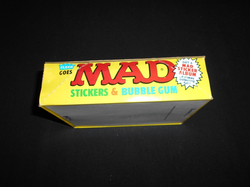 VINTAGE 1983 Fleer Mad Stickers Unopened 36 Count Wax Pack Box w/ Album ...