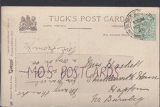 Family History Postcard - Hackett? - Shuttleworth House,Hapton,Nr Burnley RF2952